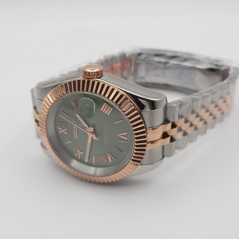 New 36mm Seiko Mod Date Just Automatic Watch - Picture 7 of 7